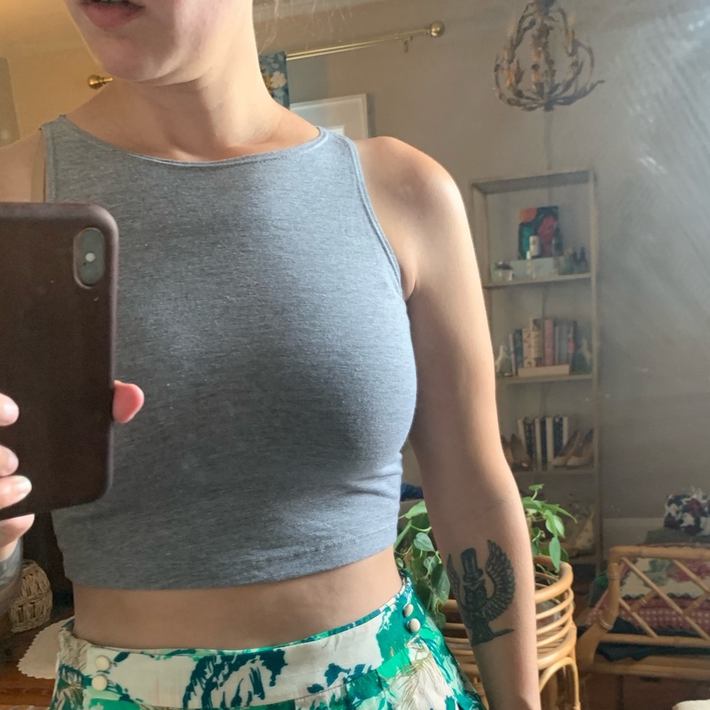 High-neck Crop Top (M)